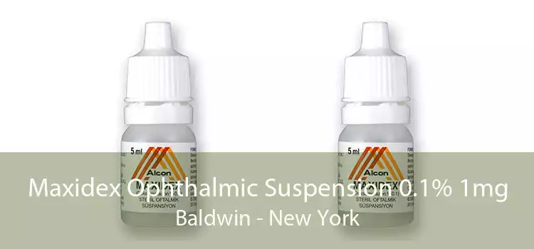 Maxidex Ophthalmic Suspension 0.1% 1mg Baldwin - New York