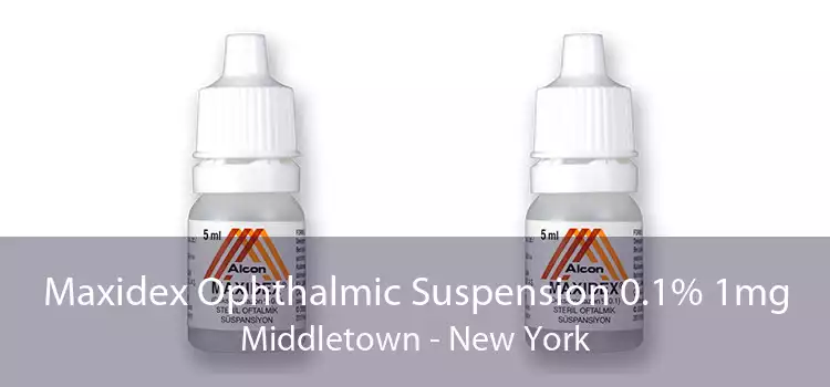 Maxidex Ophthalmic Suspension 0.1% 1mg Middletown - New York
