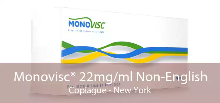 Monovisc® 22mg/ml Non-English Copiague - New York