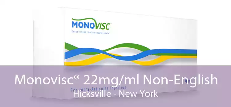 Monovisc® 22mg/ml Non-English Hicksville - New York