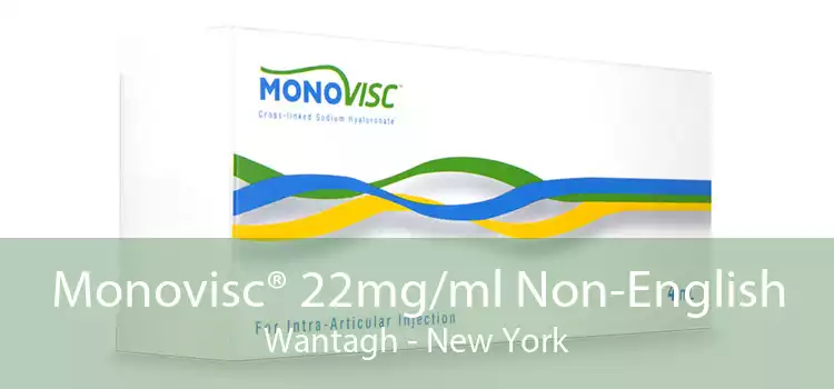Monovisc® 22mg/ml Non-English Wantagh - New York