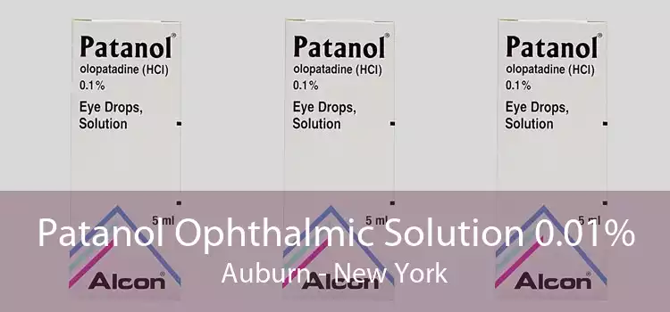 Patanol Ophthalmic Solution 0.01% Auburn - New York
