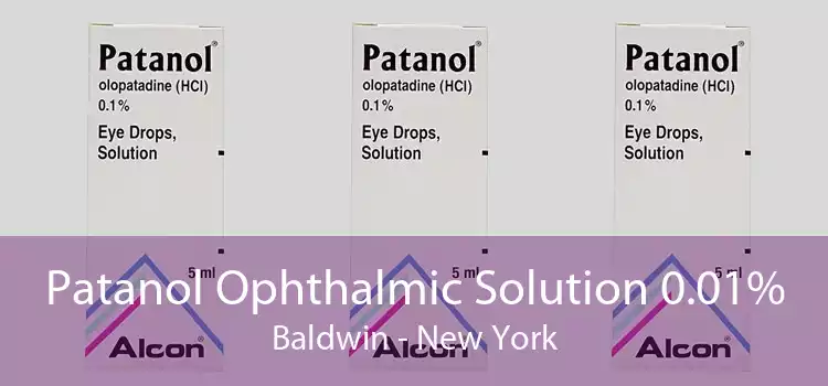 Patanol Ophthalmic Solution 0.01% Baldwin - New York