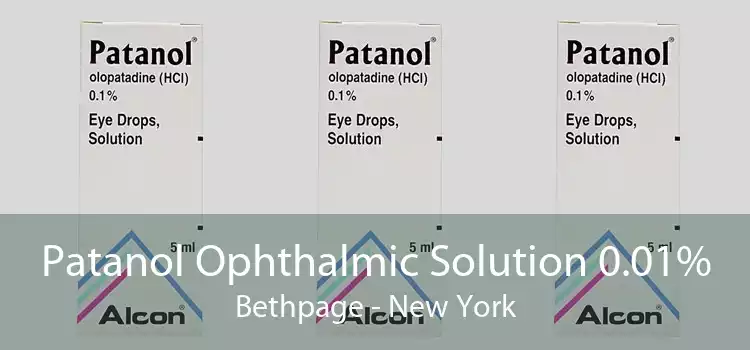 Patanol Ophthalmic Solution 0.01% Bethpage - New York