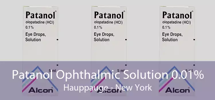 Patanol Ophthalmic Solution 0.01% Hauppauge - New York
