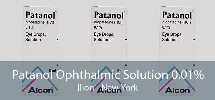 Patanol Ophthalmic Solution 0.01% Ilion - New York