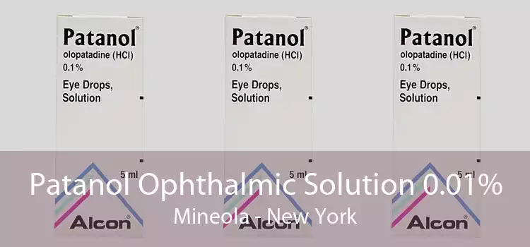 Patanol Ophthalmic Solution 0.01% Mineola - New York
