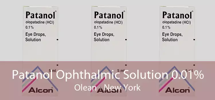 Patanol Ophthalmic Solution 0.01% Olean - New York