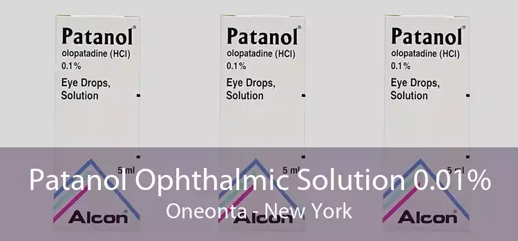 Patanol Ophthalmic Solution 0.01% Oneonta - New York