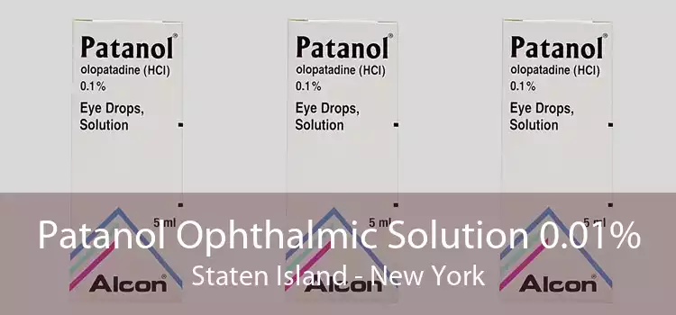 Patanol Ophthalmic Solution 0.01% Staten Island - New York