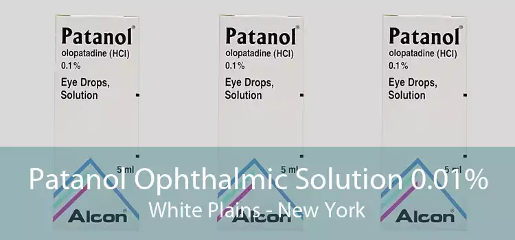 Patanol Ophthalmic Solution 0.01% White Plains - New York