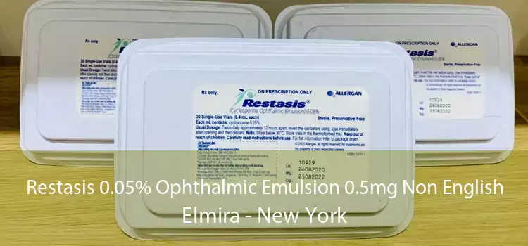 Restasis 0.05% Ophthalmic Emulsion 0.5mg Non English Elmira - New York
