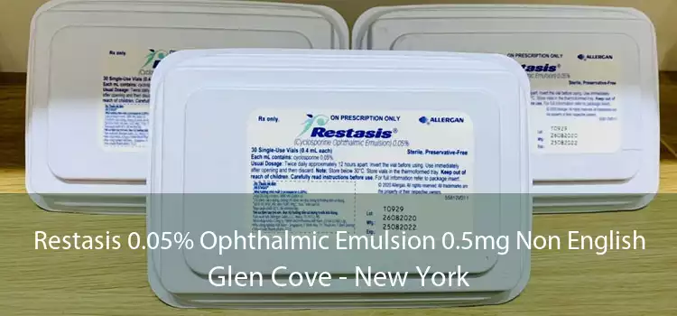 Restasis 0.05% Ophthalmic Emulsion 0.5mg Non English Glen Cove - New York