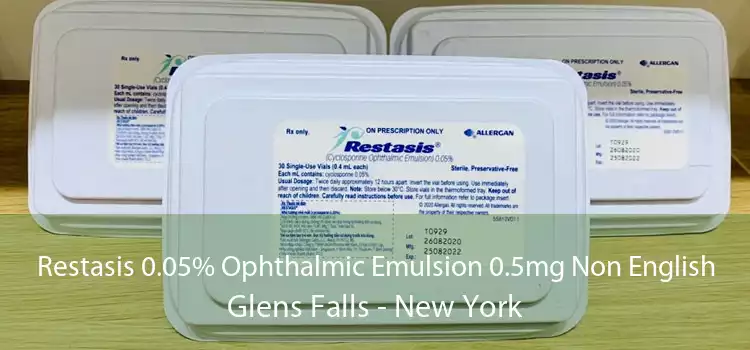 Restasis 0.05% Ophthalmic Emulsion 0.5mg Non English Glens Falls - New York