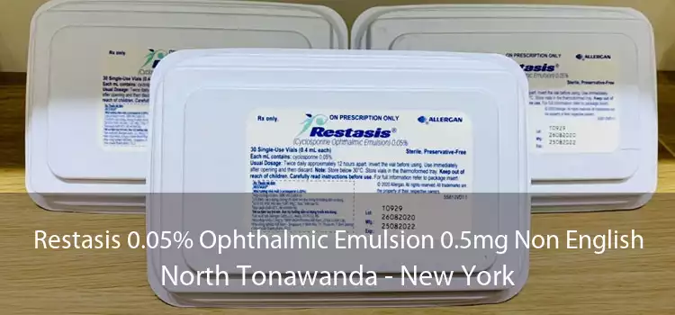 Restasis 0.05% Ophthalmic Emulsion 0.5mg Non English North Tonawanda - New York