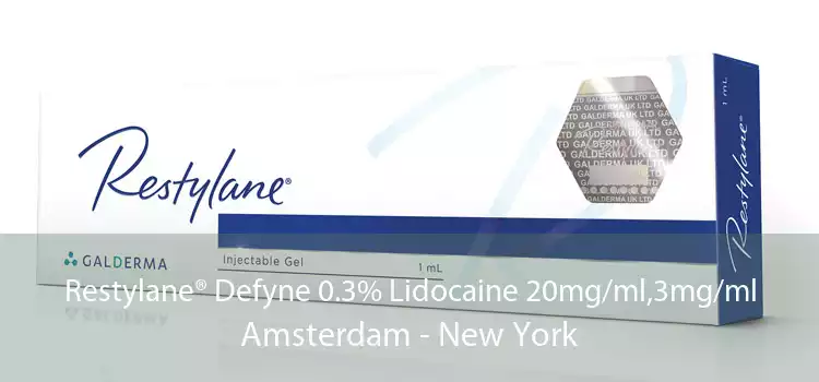 Restylane® Defyne 0.3% Lidocaine 20mg/ml,3mg/ml Amsterdam - New York