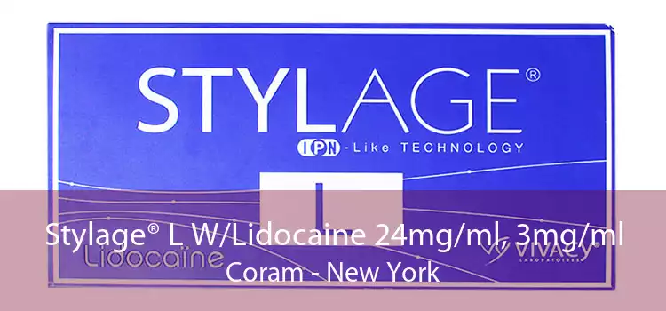 Stylage® L W/Lidocaine 24mg/ml, 3mg/ml Coram - New York