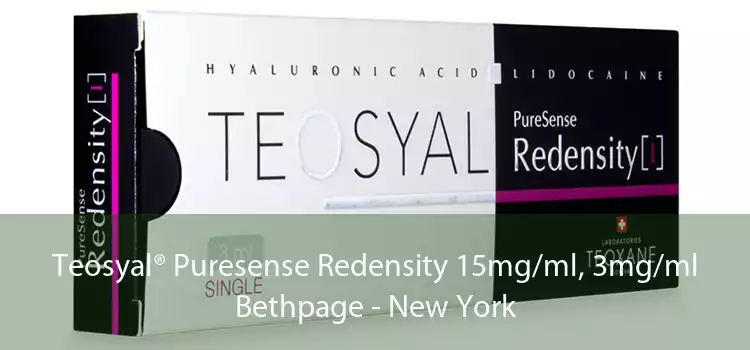 Teosyal® Puresense Redensity 15mg/ml, 3mg/ml Bethpage - New York