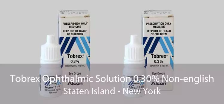 Tobrex Ophthalmic Solution 0.30% Non-english Staten Island - New York