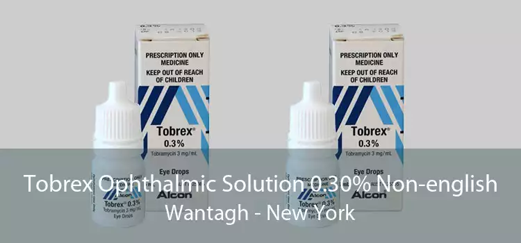 Tobrex Ophthalmic Solution 0.30% Non-english Wantagh - New York