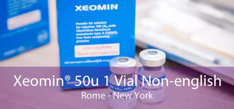Xeomin® 50u 1 Vial Non-english Rome - New York
